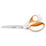   FISKARS Olló, általános, 23 cm, FISKARS "RazorEdge Softgrip", narancssárga-fehér