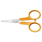   FISKARS Varróolló, 10 cm, hajlított, FISKARS "Classic", narancssárga