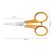 FISKARS Varróolló, 10 cm, hajlított, FISKARS "Classic", narancssárga