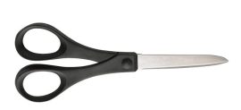 FISKARS Olló, papírvágó, 18 cm, FISKARS "Essential", fekete