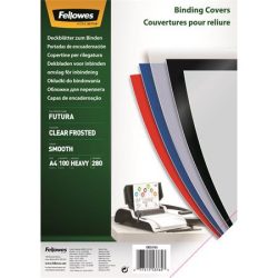 FELLOWES Előlap, A4, 280 mikron, polipropilén, matt, FELLOWES "Futura", tejfehér FELLOWES Előlap, A4, 280 mikron, polipropilén, matt, FELLOWES "Futura", tejfehér