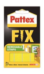 HENKEL Ragasztócsík, kétoldalas, visszaszedhető, 20 x 40 mm, HENKEL "Pattex Fix"