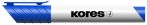   KORES Tábla- és flipchart marker, 1-3 mm, kúpos, KORES "K-Marker", kék