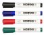 KORES Tábla- és flipchart marker készlet, 1-3 mm, kúpos, KORES "K-Marker", 4 különböző szín