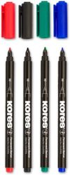KORES Alkoholos marker készlet, CD/DVD, 1 mm, KORES, 4 különböző szín KORES Alkoholos marker készlet, CD/DVD, 1 mm, KORES, 4 különböző szín
