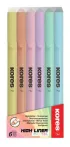   KORES Szövegkiemelő készlet, 0,5-5 mm, KORES, 6 különböző pasztell szín