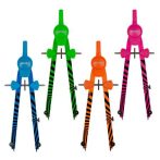 KORES Körző készlet, precíziós, 3 darabos, KORES "Grafiko Neon", vegyes színek KORES Körző készlet, precíziós, 3 darabos, KORES "Grafiko Neon", vegyes színek