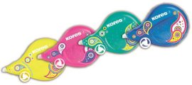 KORES Hibajavító roller, 4,2 mm x 8 m, KORES "Fantasy Scooter, Paisley", vegyes színek