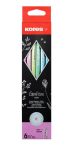 KORES Grafitceruza radírral, HB, háromszögletű, KORES "GRAFITOS Style", vegyes metál színek KORES Grafitceruza radírral, HB, háromszögletű, KORES "GRAFITOS Style", vegyes metál színek