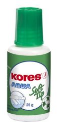 KORES Hibajavító folyadék, vízbázisú, szivacsos, 20 ml, KORES "Aqua Soft Tip" KORES Hibajavító folyadék, vízbázisú, szivacsos, 20 ml, KORES "Aqua Soft Tip"