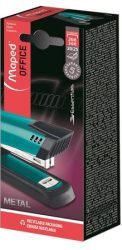 MAPED Tűzőgép, 24/6, 26/6, 20 lap, MAPED "Essentials Half-Strip", türkiz MAPED Tűzőgép, 24/6, 26/6, 20 lap, MAPED "Essentials Half-Strip", türkiz