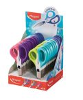   MAPED Olló display, iskolai, 13 cm, MAPED "Sensoft Asym", vegyes színek