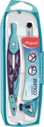 MAPED Körző készlet, 3 darabos, MAPED „Arctic Metal Open”, jégvilág