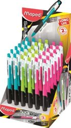 MAPED Nyomósirón display, 0,5 mm, MAPED "Long Life", vegyes színek MAPED Nyomósirón display, 0,5 mm, MAPED "Long Life", vegyes színek