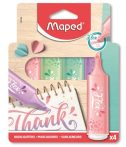 MAPED Szövegkiemelő készlet, 1-5 mm, MAPED "Fluo Peps Flex Pastel", pasztell szín, vegyes készletek MAPED Szövegkiemelő készlet, 1-5 mm, MAPED "Fluo Peps Flex Pastel", pasztell szín, vegyes készletek