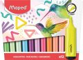   MAPED Szövegkiemelő készlet, 1-5 mm, MAPED "Fluo Peps Assorted", 12 különböző szín