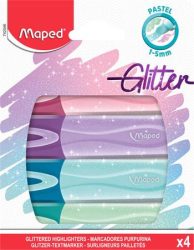 MAPED Szövegkiemelő készlet, 1-5 mm, MAPED "Glitter Fluo Peps", vegyes pasztell színek MAPED Szövegkiemelő készlet, 1-5 mm, MAPED "Glitter Fluo Peps", vegyes pasztell színek