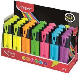 MAPED Szövegkiemelő display, 1-5 mm, MAPED "Fluo Peps Classic", vegyes színek