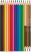 MAPED Színes ceruza készlet, háromszögletű, MAPED "Color'Peps World", 12 különböző szín + 3 kétvégű bőrtónus ceruza