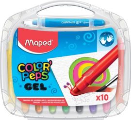 MAPED Zsírkréta, kitekerhető, MAPED "Color'Peps GEL", 10 különböző szín MAPED Zsírkréta, kitekerhető, MAPED "Color'Peps GEL", 10 különböző szín