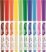 MAPED Akvarell filctoll készlet, 3,6 mm, ecsettel, MAPED "Color'Peps Aqua", 10 különböző szín