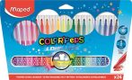 MAPED Filctoll készlet, mosható, MAPED "Color'Peps Long Life", 24 különböző szín MAPED Filctoll készlet, mosható, MAPED "Color'Peps Long Life", 24 különböző szín