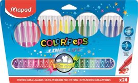 MAPED Filctoll készlet, mosható, MAPED "Color'Peps Long Life", 24 különböző szín MAPED Filctoll készlet, mosható, MAPED "Color'Peps Long Life", 24 különböző szín