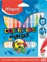   MAPED Filctoll készlet, 2,8 mm, kimosható, MAPED "Color'Peps Jungle", 12 különböző szín