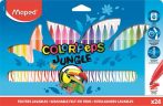   MAPED Filctoll készlet, 2,8 mm, kimosható, MAPED "Color'Peps Jungle", 24 különböző szín