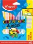   MAPED Filctoll készlet, 2,8 mm, kimosható, MAPED "Color'Peps Jungle" 12 különböző szín+12 ajándék matrica