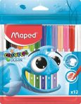 MAPED Filctoll készlet, 2 mm, kimosható, MAPED "Color'Peps Ocean", 12 különböző szín MAPED Filctoll készlet, 2 mm, kimosható, MAPED "Color'Peps Ocean", 12 különböző szín
