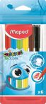 MAPED Filctoll készlet, 2 mm, kimosható, MAPED "Color'Peps Ocean", 6 különböző szín MAPED Filctoll készlet, 2 mm, kimosható, MAPED "Color'Peps Ocean", 6 különböző szín