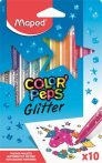   MAPED Filctoll készlet, 2,8 mm, csillámos, MAPED "Color'Peps Glitter", 10 különböző szín
