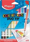 MAPED Filctoll készlet, MAPED "Color'Peps Duo Tip", 10 különböző szín MAPED Filctoll készlet, MAPED "Color'Peps Duo Tip", 10 különböző szín