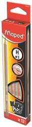 MAPED Grafitceruza, H, háromszögletű, MAPED "Black'Peps"