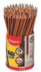  MAPED Grafitceruza, ceruzatartó, HB, háromszögletű, MAPED "Black'Peps"