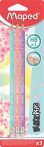 MAPED Grafitceruza radírral, HB, háromszögletű, MAPED "Black'Peps Pastel", vegyes pasztell színek MAPED Grafitceruza radírral, HB, háromszögletű, MAPED "Black'Peps Pastel", vegyes pasztell színek