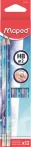   MAPED Grafitceruza radírral, HB, háromszögletű, MAPED "Arctic jégvilág"