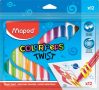   MAPED Zsírkréta, kitekerhető, MAPED "Color'Peps", 12 különböző szín