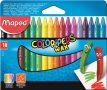   MAPED Zsírkréta, MAPED "Color'Peps Wax", 18 különböző szín