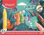 MAPED Zsírkréta, vastag, MAPED "Jungle Fever", 12 különböző színben MAPED Zsírkréta, vastag, MAPED "Jungle Fever", 12 különböző színben