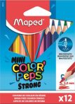 MAPED Színes ceruza készlet, háromszögletű, MAPED "Mini Color'Peps Strong", 12 különböző szín MAPED Színes ceruza készlet, háromszögletű, MAPED "Mini Color'Peps Strong", 12 különböző szín