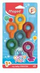 MAPED Zsírkréta, MAPED "Color'Peps Baby", 6 különböző szín MAPED Zsírkréta, MAPED "Color'Peps Baby", 6 különböző szín