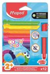   MAPED Színes ceruza készlet, háromszögletű, MAPED „Color'Peps Infinity Kidy”, 12 különböző szín