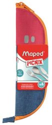 MAPED PICNIK Evőeszközkészlet, fém, szövet tok, MAPED PICNIK "Concept Kids", pink MAPED PICNIK Evőeszközkészlet, fém, szövet tok, MAPED PICNIK "Concept Kids", pink