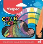 MAPED Aszfaltkréta, MAPED "Color'Peps", 6 különböző szín MAPED Aszfaltkréta, MAPED "Color'Peps", 6 különböző szín