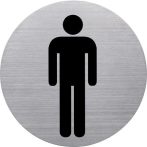 HELIT Információs tábla, rozsdamentes acél, HELIT, férfi mosdó HELIT Információs tábla, rozsdamentes acél, HELIT, férfi mosdó