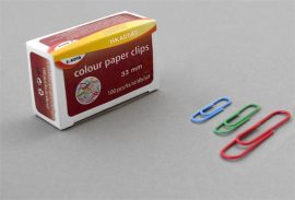 . Gemkapocs, 33 mm, színes . Gemkapocs, 33 mm, színes