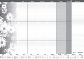 PANTA PLAST Könyökalátét, 470x330 mm, havi tervezővel, PANTA PLAST, virágos