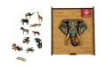   PANTA PLAST Puzzle, fa, A4, 90 darabos, PANTA PLAST "Elephant"